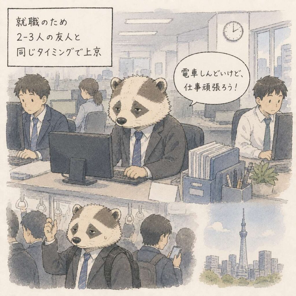 東京で働く会社員の日常風景