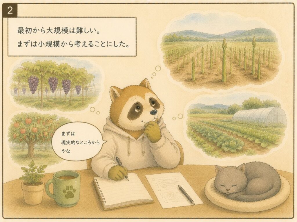 北海道の大規模農業と小規模就農を比較して考えるアナグマ