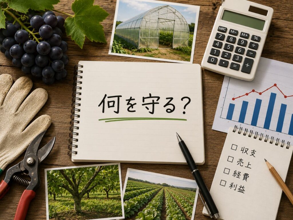 農業共済と収入保険で守る対象の違いを考えるイメージ